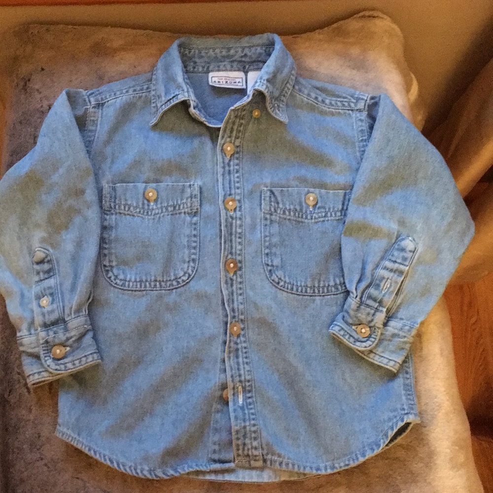 Arizona Jean Company Collared Button Down Sz 4